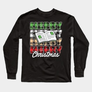 Merry bookmas Long Sleeve T-Shirt